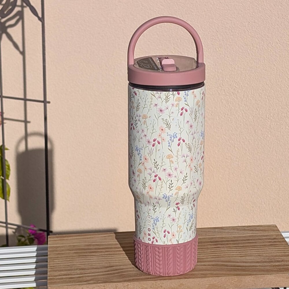 🌸 LIMITED EDITION HydroJug 40oz Sport, WILDFLOWER + Custom Boot - Picture 3 of 7